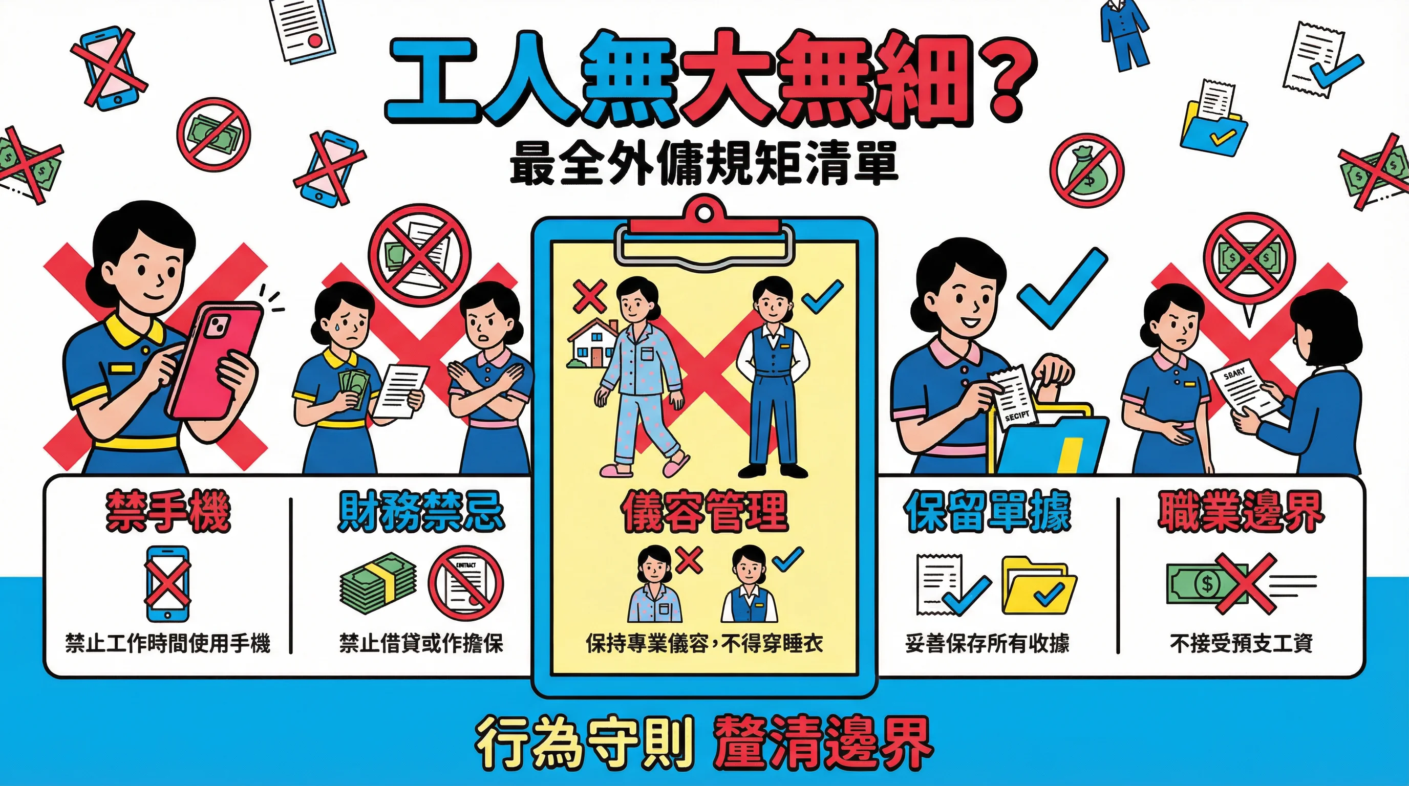 工人無大無細?最全外傭規矩清單:財務禁忌、買餸單據與工作界線