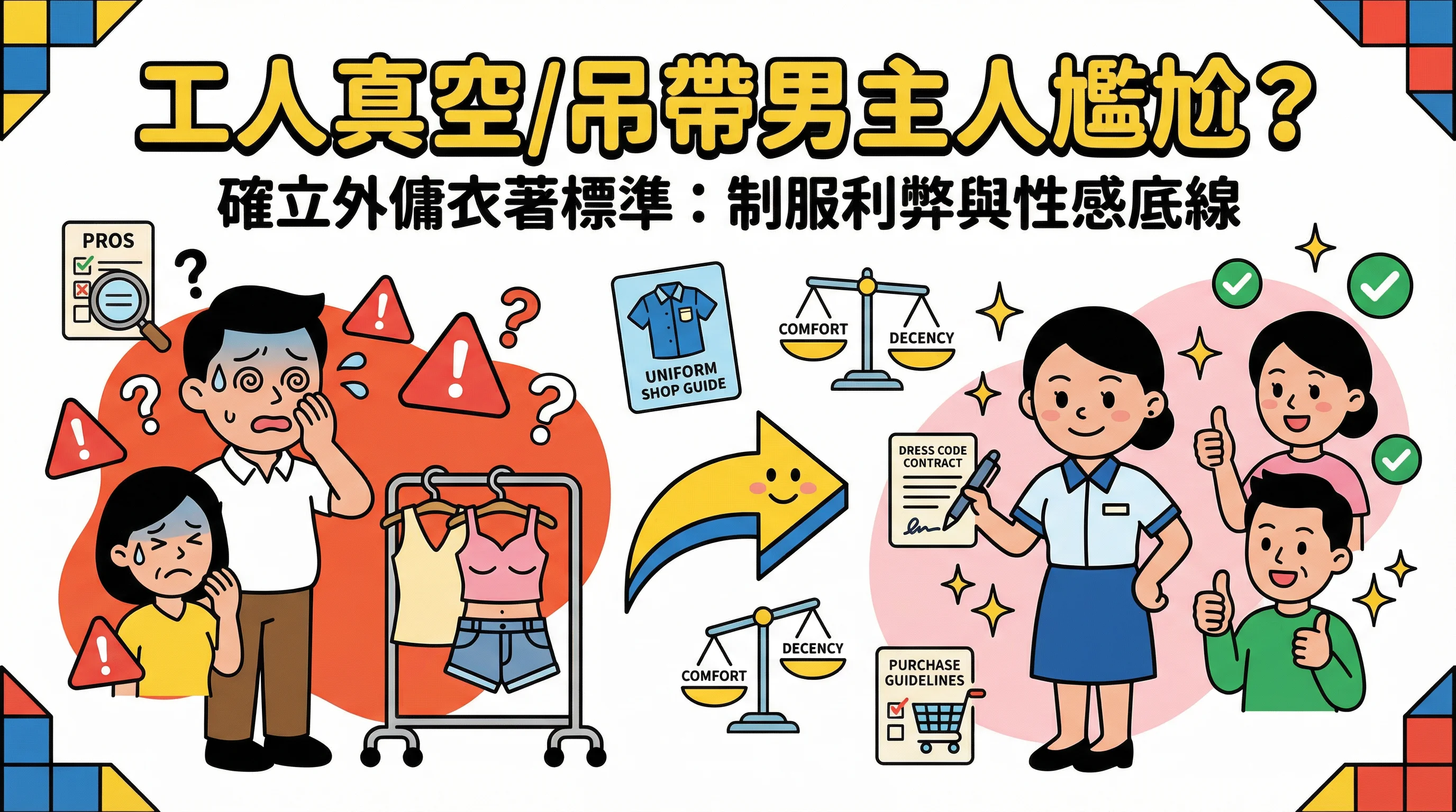 工人真空/吊帶男主人尷尬？確立外傭衣著標準：制服利弊與性感底線