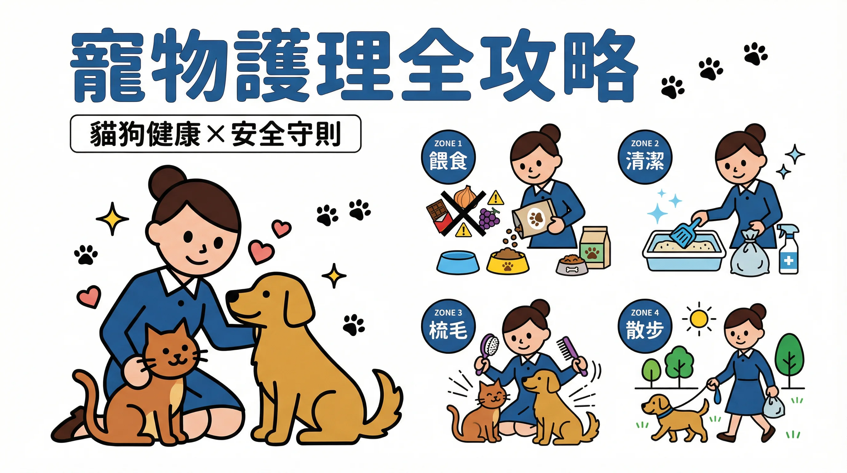 讓外傭照顧寵物？必學貓狗餵食、清潔與散步衛生守則