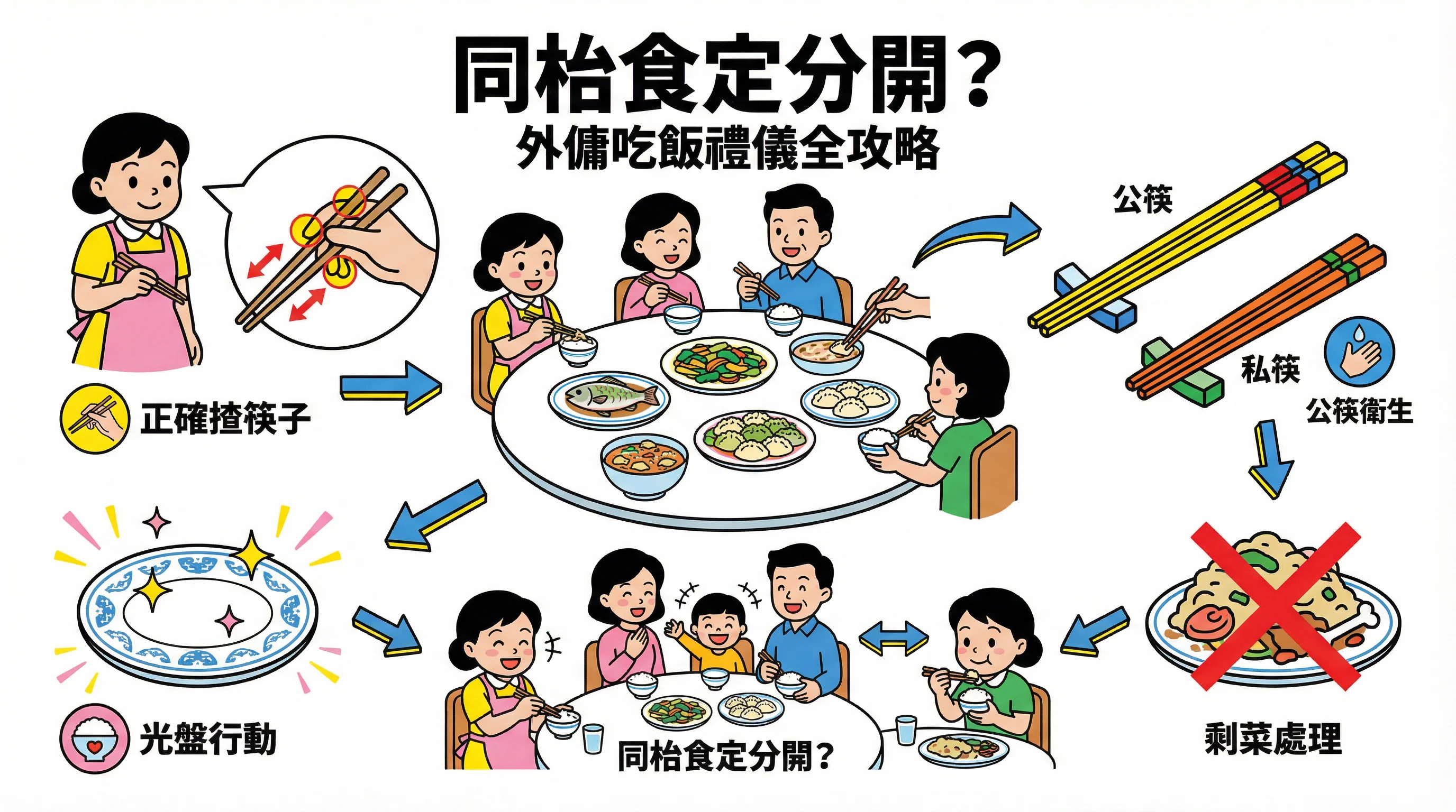 同枱食定分開?香港外傭吃飯禮儀全攻略:剩菜處理、公筷使用與惜食規矩