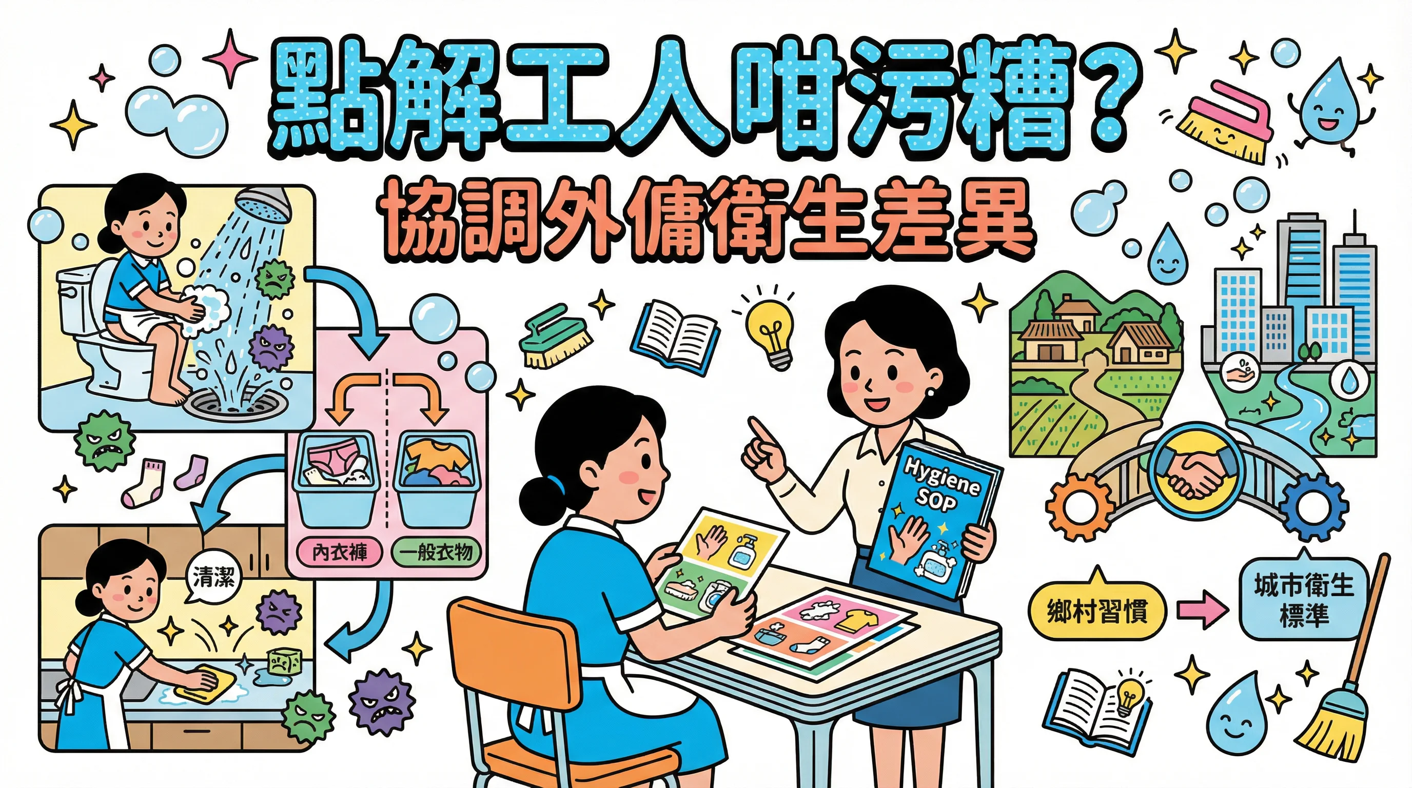 點解工人咁污糟?協調 外傭衛生 差異:由洗手到底衫褲分開洗